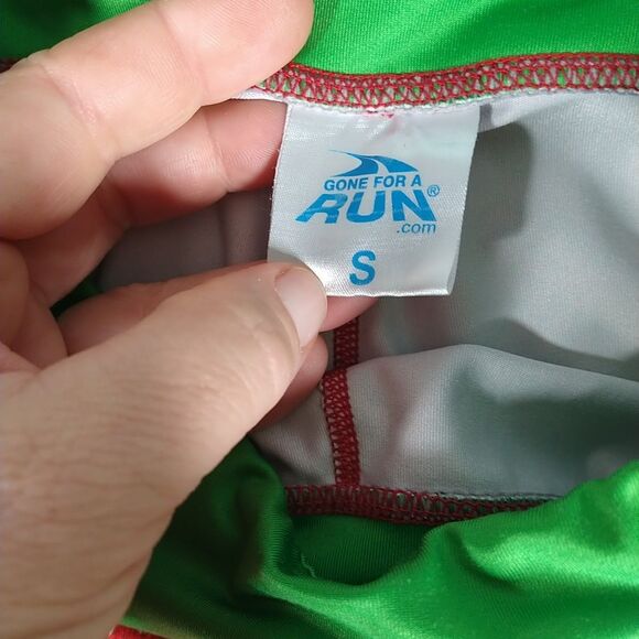 Gone For a Run Women's Running Capris Leggings Small Holiday Cross Stitch - Picture 6 of 10